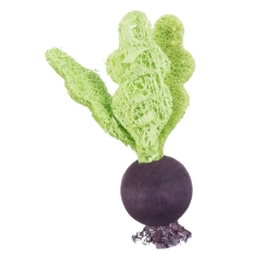 TRIXIE - Zestaw zabawek TRUSKAWKA i BURAK dla królików i gryzoni drewno + tykwa 6 i 9 cm